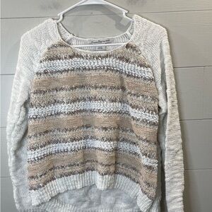 Cozy White Knit Sweater